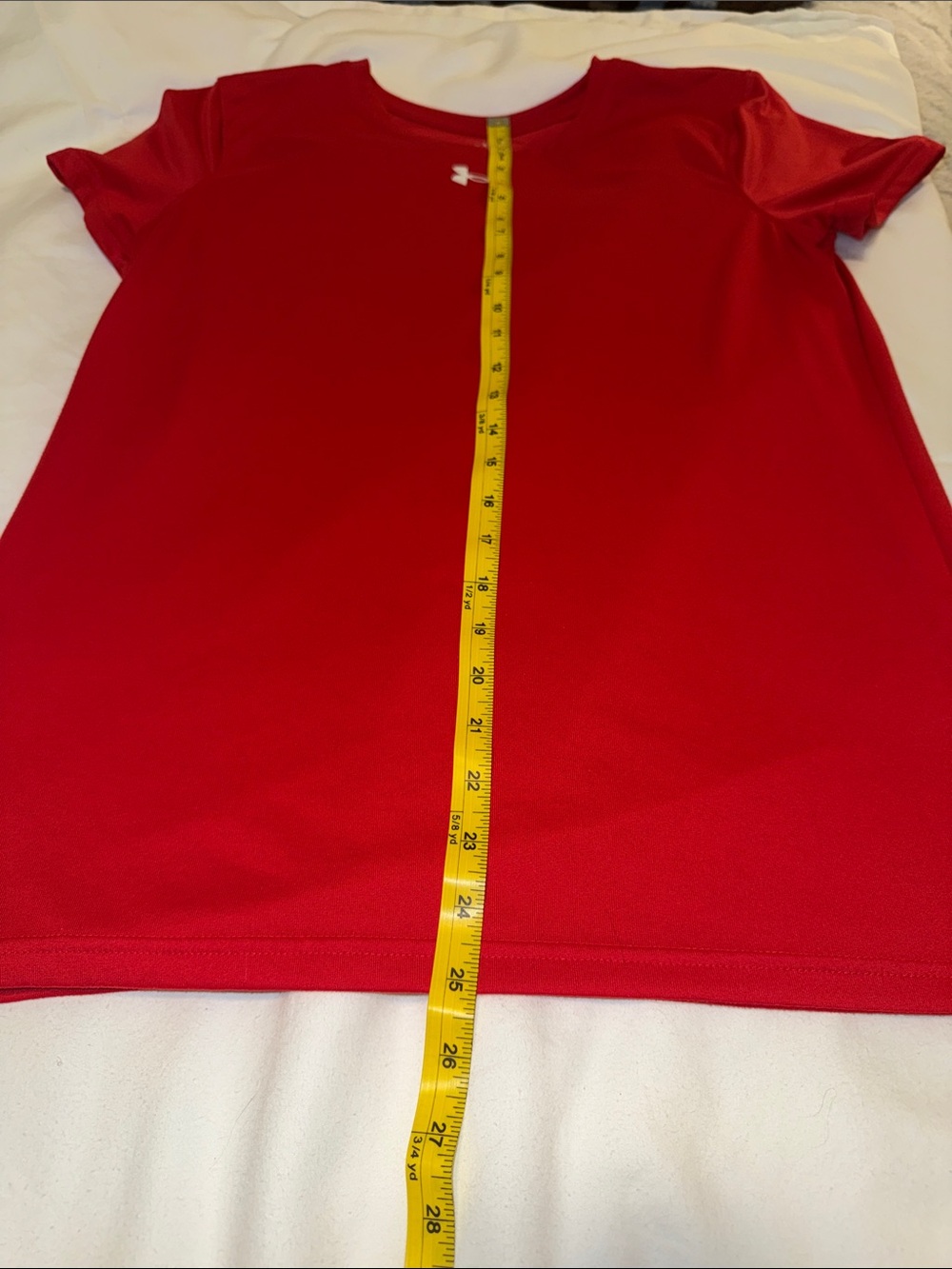 Under Armour Red Athletic Short Sleeve Performance T-Shirt - Women’s Size Small - Picture 6 of 8